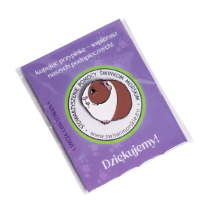PIN Przypinka metalowa, świnka z logo SPŚM - UNIKAT